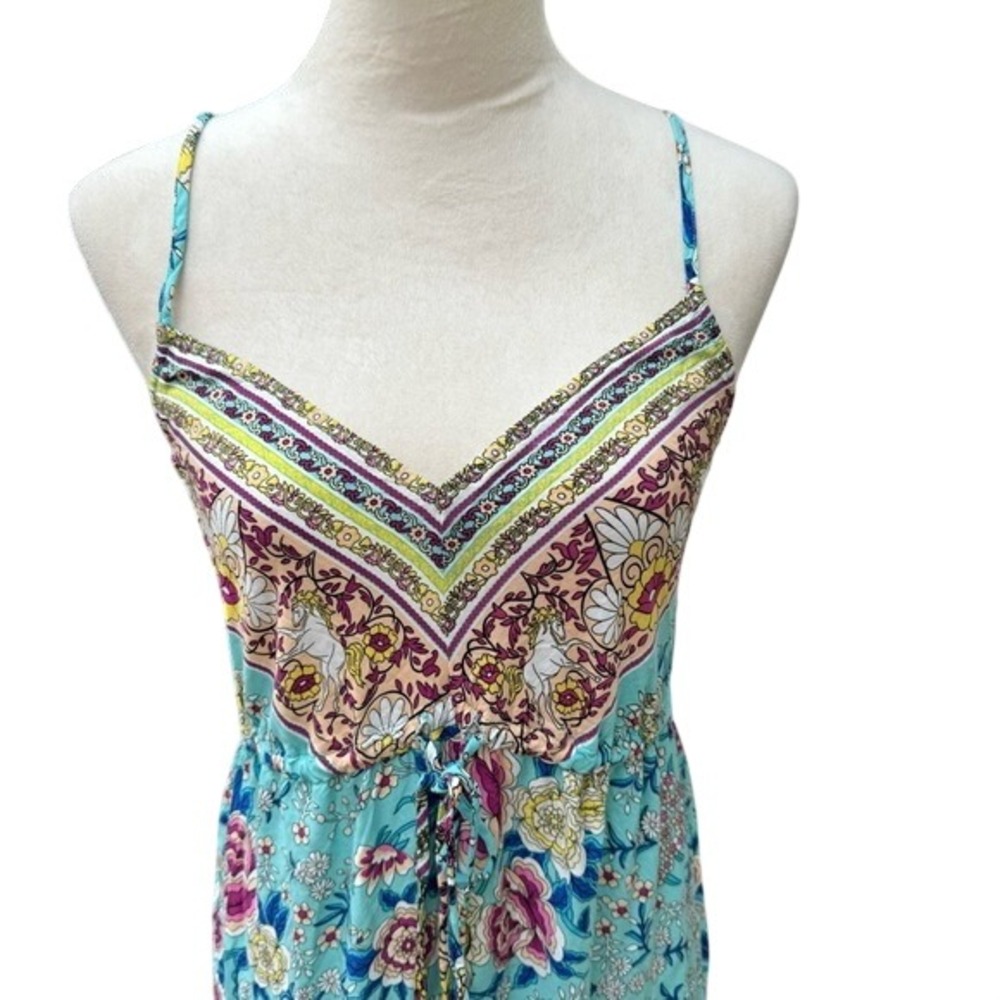 RUSTTY DUSTTY. Women's Boho, Flowy Maxi Sling Dress.‎ Size L.